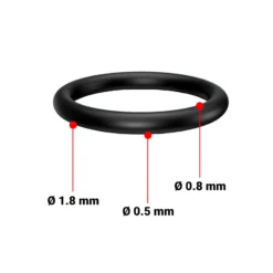 Airbrushpistole 0,2 mm Düse Nadel und O-Ring Spritzpistole Airbrush Pistole