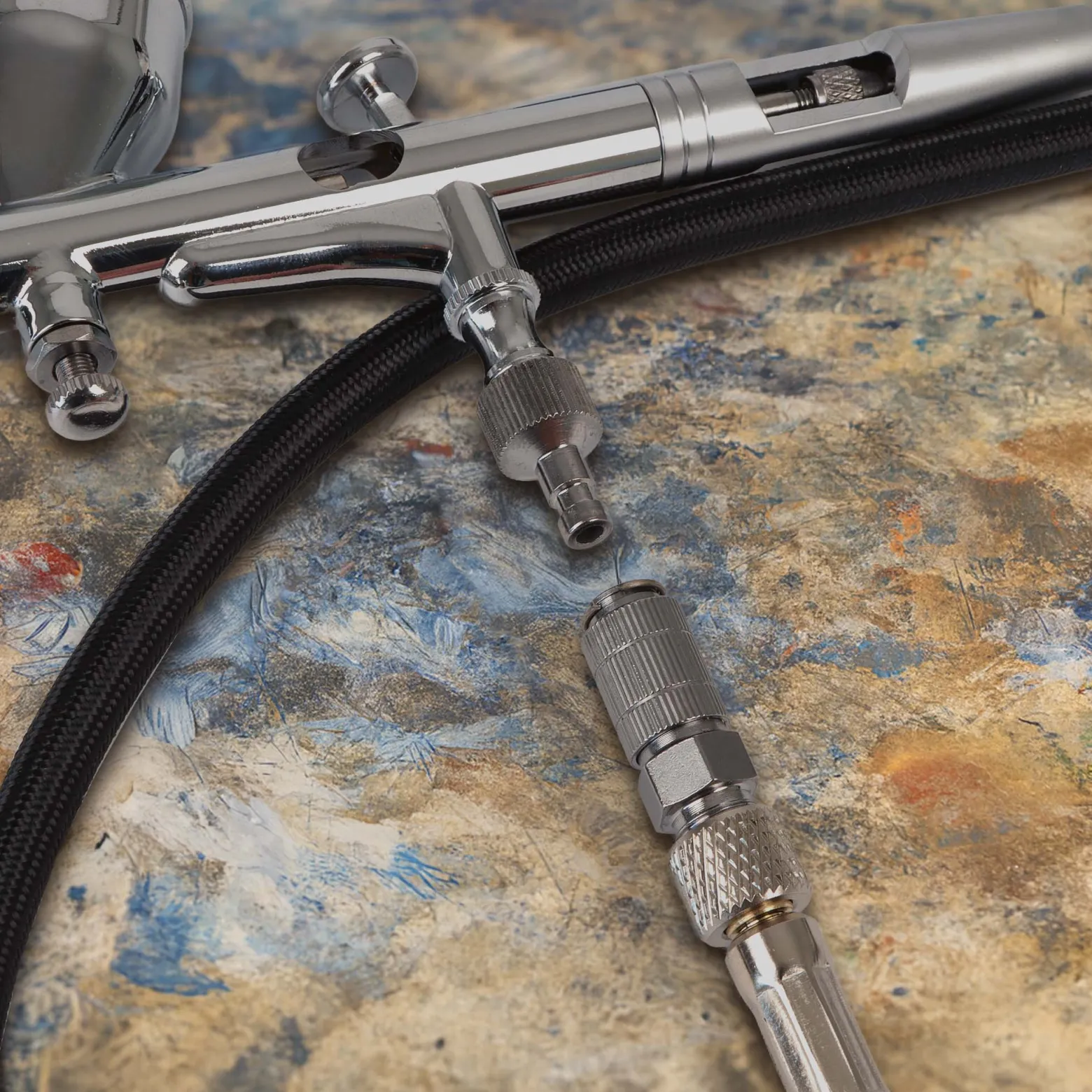Airbrush Schnellkupplung 9,51 mm Schlauch mit 9,51 mm Außengewinde Luftschlauch