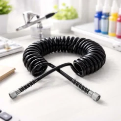 Airbrush Spiralschlauch 2x G 9,51 mm (1/8") Innengewinde 3 m Druckluftschlauch