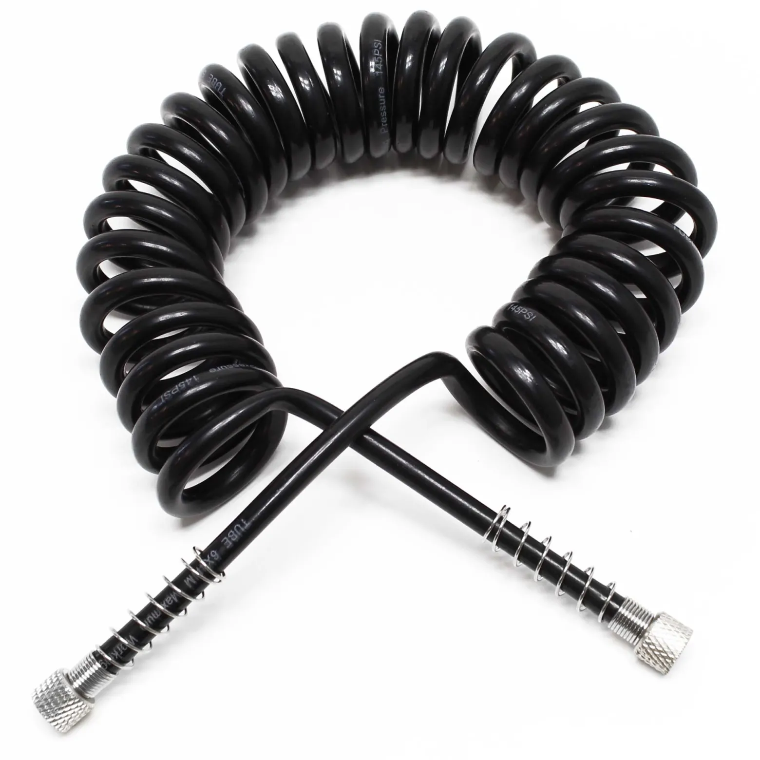 Airbrush Spiralschlauch 2x G 9,51 mm (1/8") Innengewinde 3 m Druckluftschlauch