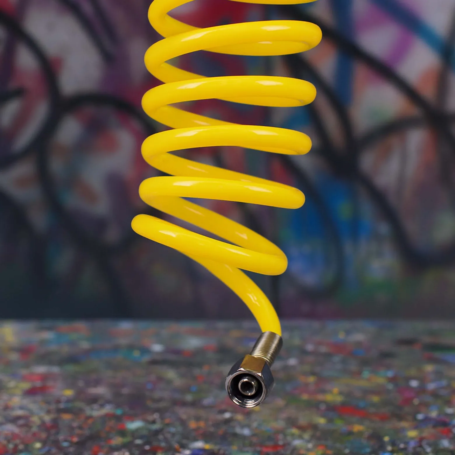 Airbrush Spiralschlauch 2x G 12,91 mm (1/4") Innengewinde 5 m Druckluftschlauch