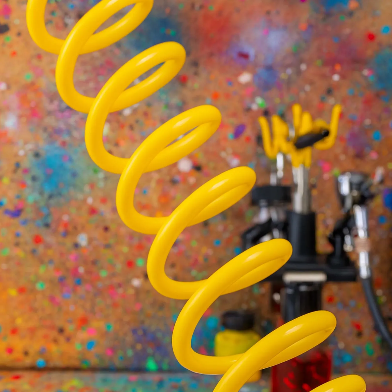 Airbrush Spiralschlauch 2x G 12,91 mm (1/4") Innengewinde 5 m Druckluftschlauch