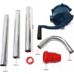 Aluminium Heizöl Diesel Fasspumpe 22 l/min Kurbelfasspumpe Handpumpe G2 Fassverschraubung