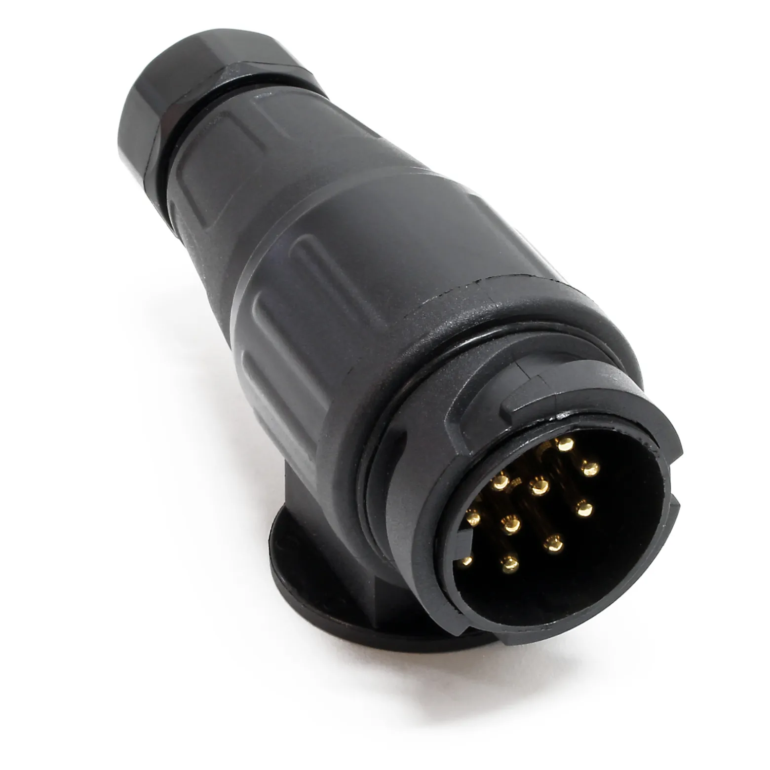 Anhängerstecker 13-polig für 12V Bremsleuchten, Blinklicht, Nebelschlussleuchte u. Schlussleuchte