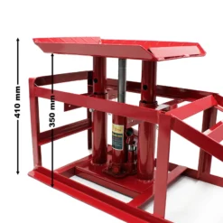 Auffahrrampe mit hydraulischem Wagenheber 2000kg höhenverstellbar Reifenbreite bis 225mm