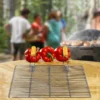 BBQ Grillrost Eckig 67x40cm aus Hochwertigem Edelstahl mit Handgriffen für Gasgrill, Kugelgrill usw.