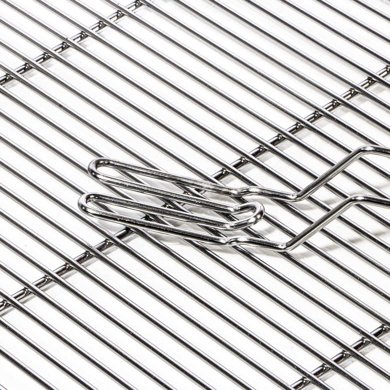 BBQ Grillrost Eckig 67x40cm aus Hochwertigem Edelstahl mit Handgriffen für Gasgrill, Kugelgrill usw.