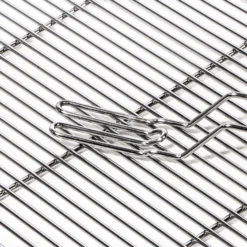 BBQ Grillrost Eckig 54x34cm aus Hochwertigem Edelstahl mit Handgriffen für Gasgrill, Kugelgrill usw.