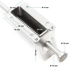 Boden-Türstopper Pedal Türstopper 33-59 mm Edelstahl Türfeststeller Türbremse