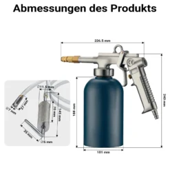 Druckbecherpistole 1100ml 4-6bar 1/4