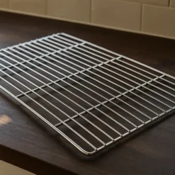 Edelstahl Grillrost eckig 67 x 40 cm rostfrei für Holzkohlegrill, Gasgrill und andere