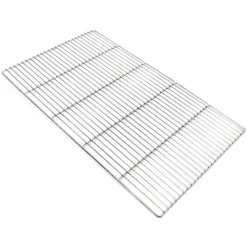 Edelstahl Grillrost eckig 67 x 40 cm rostfrei für Holzkohlegrill, Gasgrill und andere