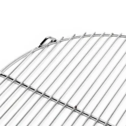 Edelstahl Grillrost rund 55 cm rostfrei für Holzkohlegrill, Gasgrill, Schwenkgrill