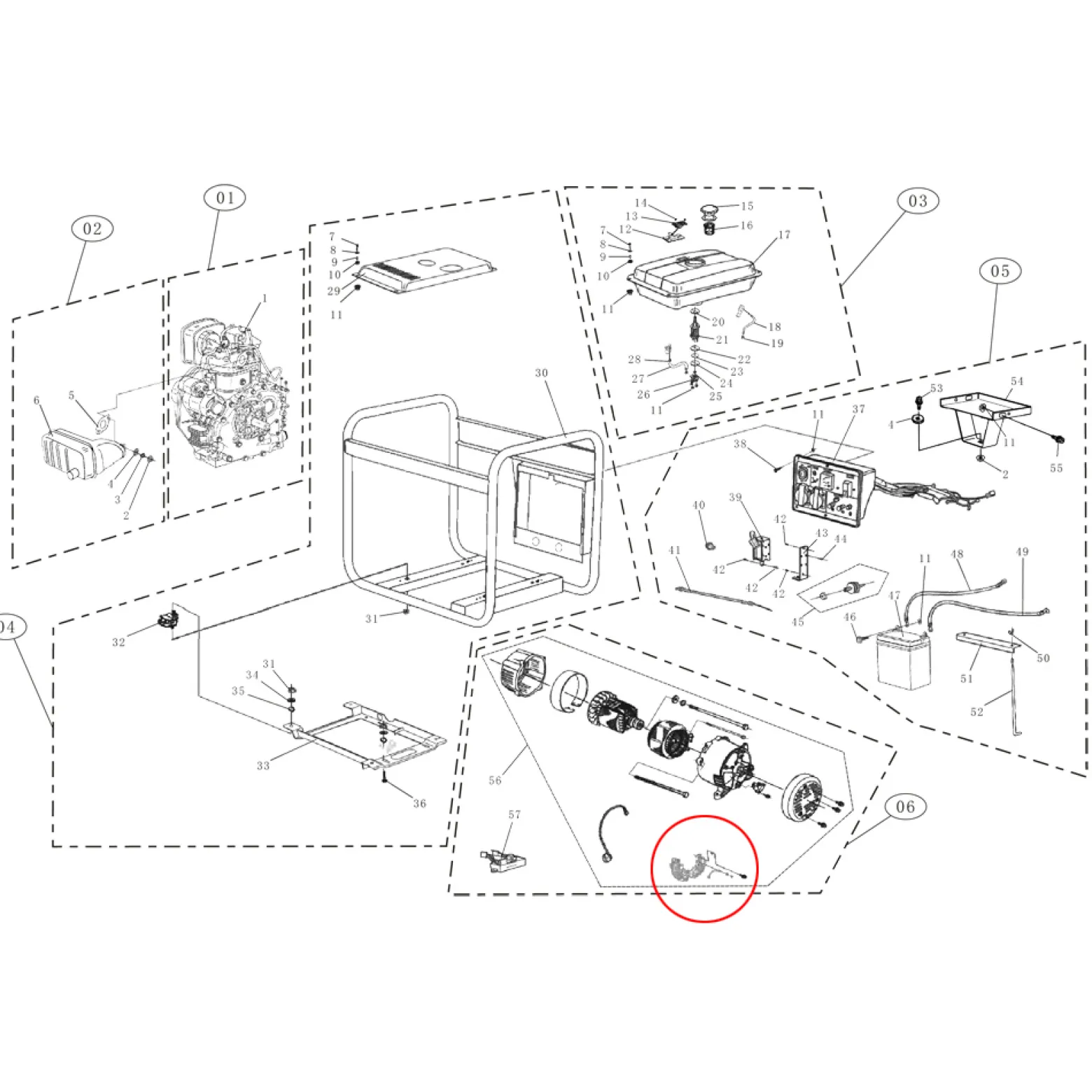 Ersatzteil für Stromerzeuger Automatische Spannungsregelung 5 KW Lihua