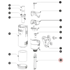 Ersatzteil für SunSun CUP-807 Aquariumpumpe UV Röhre 7 W