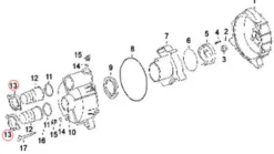 Ersatzteil für Wasserpumpe Überwurfmutter aus Kunststoff DN80 88,9 mm / 3
