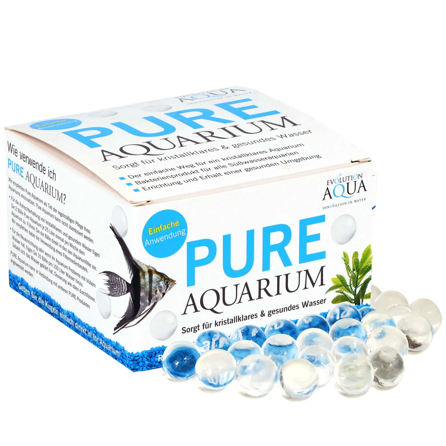 Evolution Aqua Pure Aquarium 50 Bälle mit Filterbakterien und Enzymen als Filterstarter für Aquarien und zur Aquariumpflege