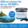 Evolution Aqua Pure Pond 500 ml für Teiche bis 10000 l, Gelbälle Filterbakterien Biostarter für Teich und Teichfilter, Teichpflege