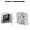 2-fach Gartensteckdose Außensteckdose Kunstharz Zeitschaltuhr IP44 Outdoor Steinoptik 5m Kabel