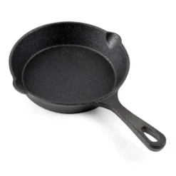 Feuerpfanne aus Gusseisen mit Stiel Ø16cm, geeignet für alle Herdarten, auch für Outdoor, Antihaft