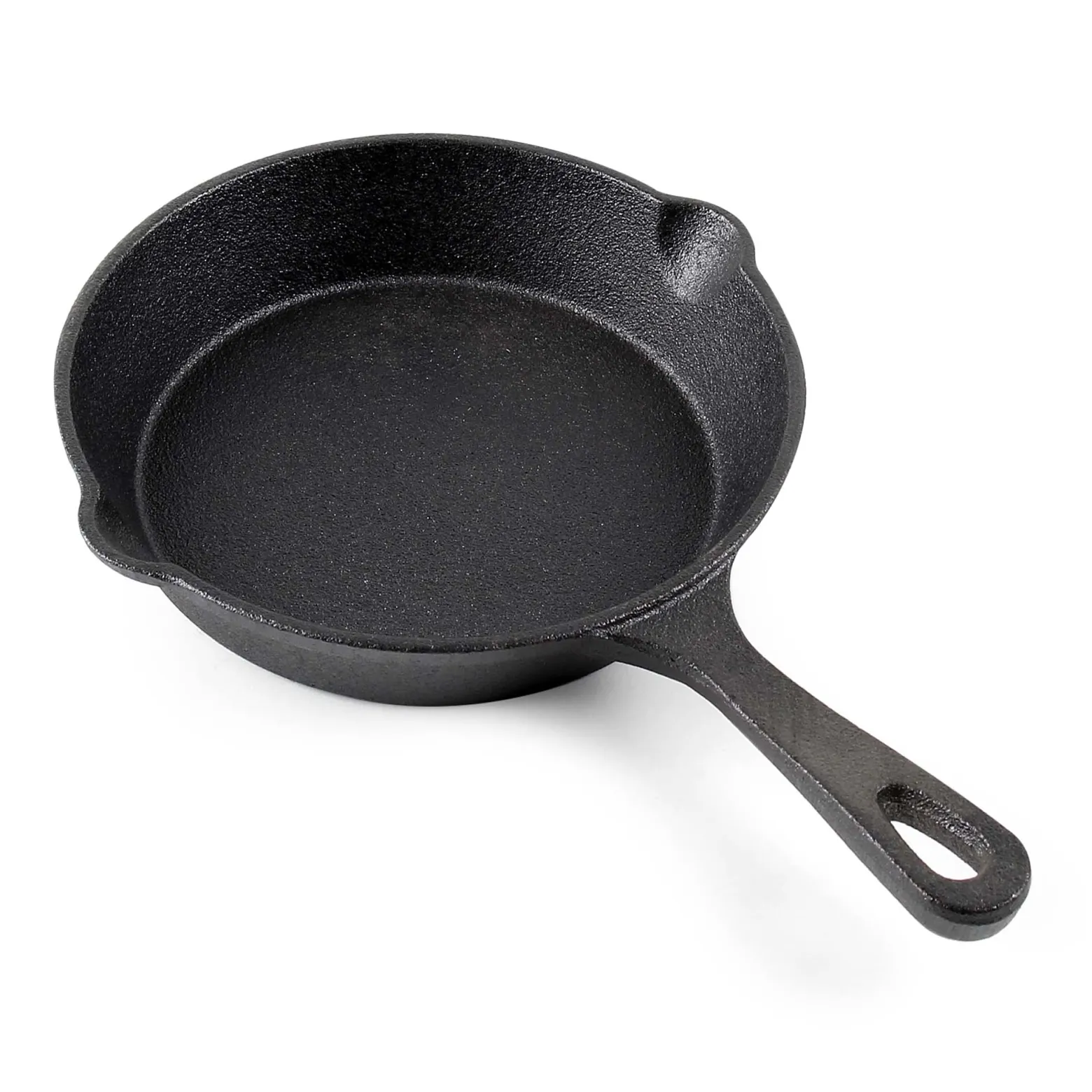 Feuerpfanne aus Gusseisen mit Stiel Ø16cm, geeignet für alle Herdarten, auch für Outdoor, Antihaft