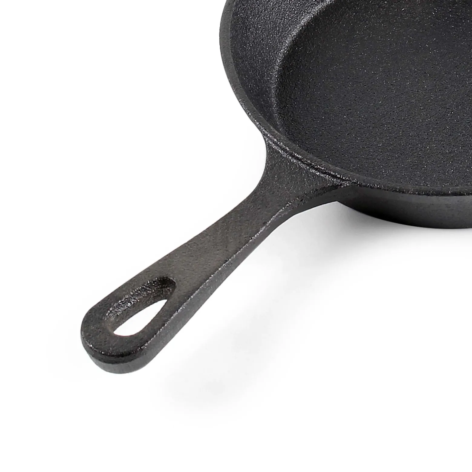 Feuerpfanne aus Gusseisen mit Stiel Ø16cm, geeignet für alle Herdarten, auch für Outdoor, Antihaft