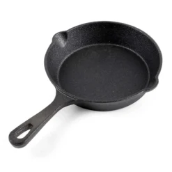 Feuerpfanne aus Gusseisen mit Stiel Ø16cm, geeignet für alle Herdarten, auch für Outdoor, Antihaft