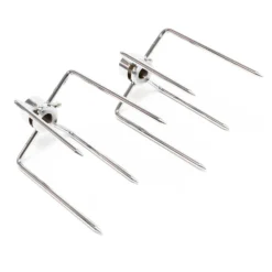 Fleischklammer / Grillklammer Set 2-tlg. für verschiedene Spieße Ø 5-11 mm