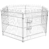 Freilaufgehege Laufstall Welpenlaufstall 6-tlg 70x105 cm pro Element, Gehege für Klein- & Haustiere