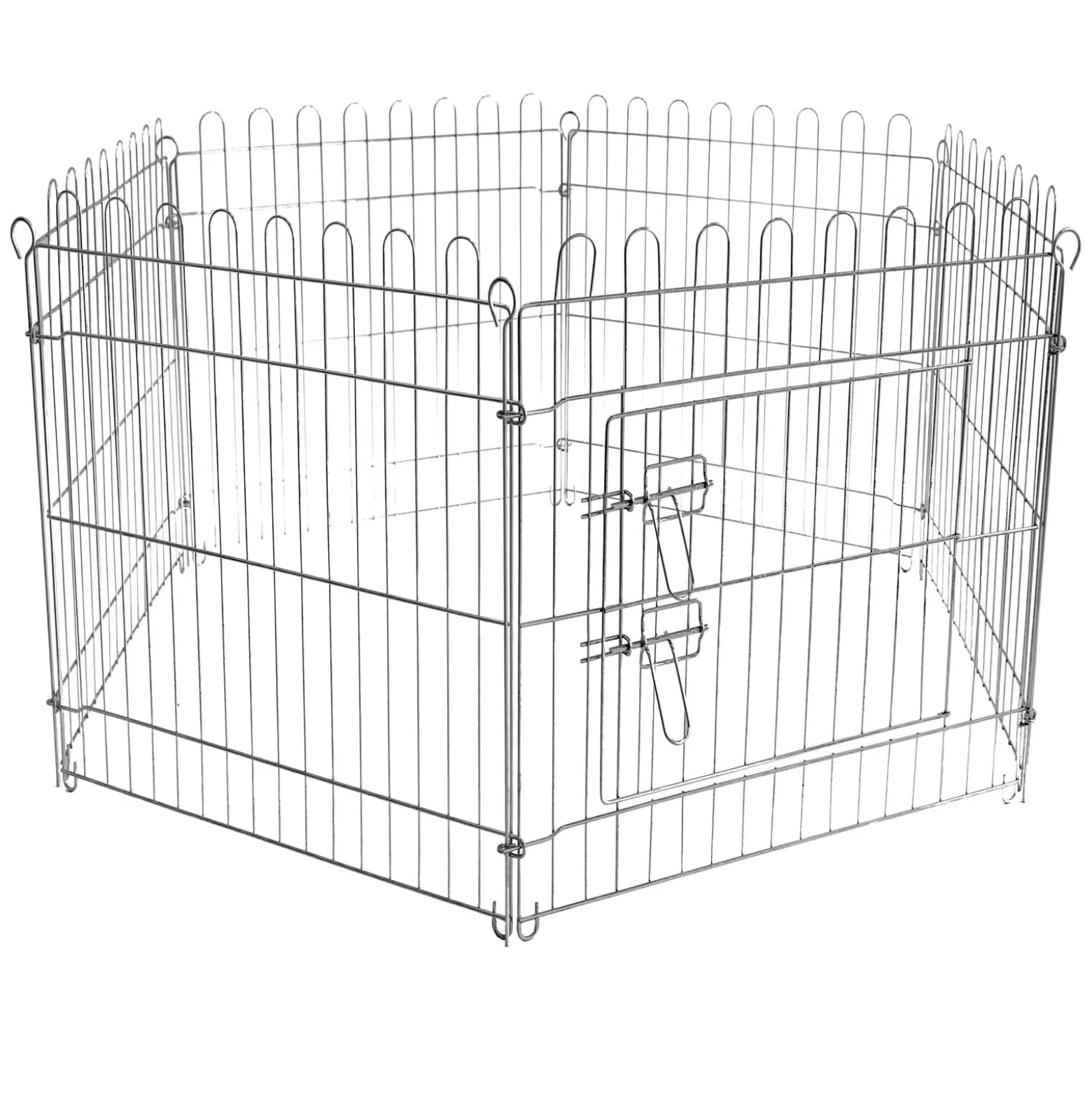 Freilaufgehege Laufstall Welpenlaufstall 6-tlg 70x105 cm pro Element, Gehege für Klein- & Haustiere