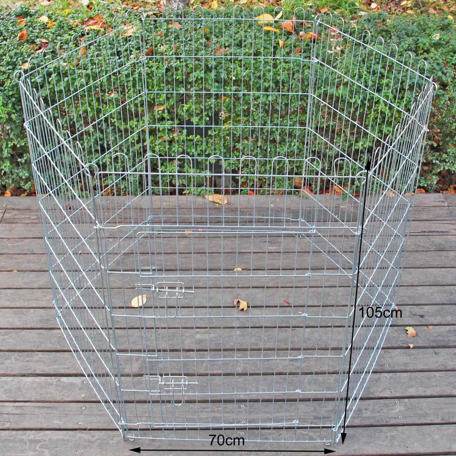 Freilaufgehege Laufstall Welpenlaufstall 6-tlg 70x105 cm pro Element, Gehege für Klein- & Haustiere