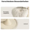 Fudajo Designer Kratzbaum mit 3 Mulden, Katzenkratzbaum Ø 59 cm und 125 cm Höhe, Katzenbaum bis max. 15 kg mit Sisal und Plüsch, Katzenmöbel mit 3 Etagen