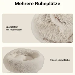 Fudajo Designer Kratzbaum 49 x 49 x 74 cm, Katzenkratzbaum mit Plüsch und Sisal, Kletterbaum für Katzen, Katzenbaum mit Spielball