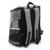Fudajo Hunderucksack 32x27x40 cm für Welpen, Katzen und andere Haustiere bis 6 kg, faltbare Transporttasche für Reisen, Schwarz und grau