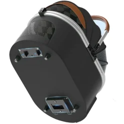 Fudajo 2in1 Hundebuggy zusammenklappbar in schwarz, Hundewagen aus Aluminium mit abnehmbarer Hundetragetasche, für kleine bis mittlere Hunde und Katzen