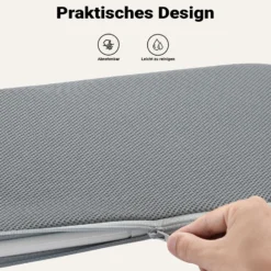 Fudajo Katzenbett Hängematte 30 x 60 cm dunkelgrau, Katzenhängematte Fenster bis 10 kg, Katzenliege mit Saugnäpfen für Fensterplatz