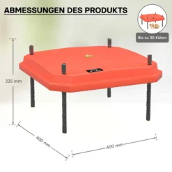 Fudajo Küken-Wärmeplatte 40x40cm 42W Heizplatte mit Temperaturregler für 30-35 Küken zur Kunstbrut