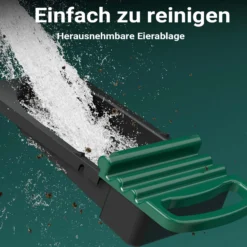Fudajo Legenest mit Auffangschale 27 x 52 x 48 cm, Legekasten für Hühner, Hühnernest mit Lüftungslöcher für Luftzirkulation, Kunststoff Abrollnest für Wandmontage