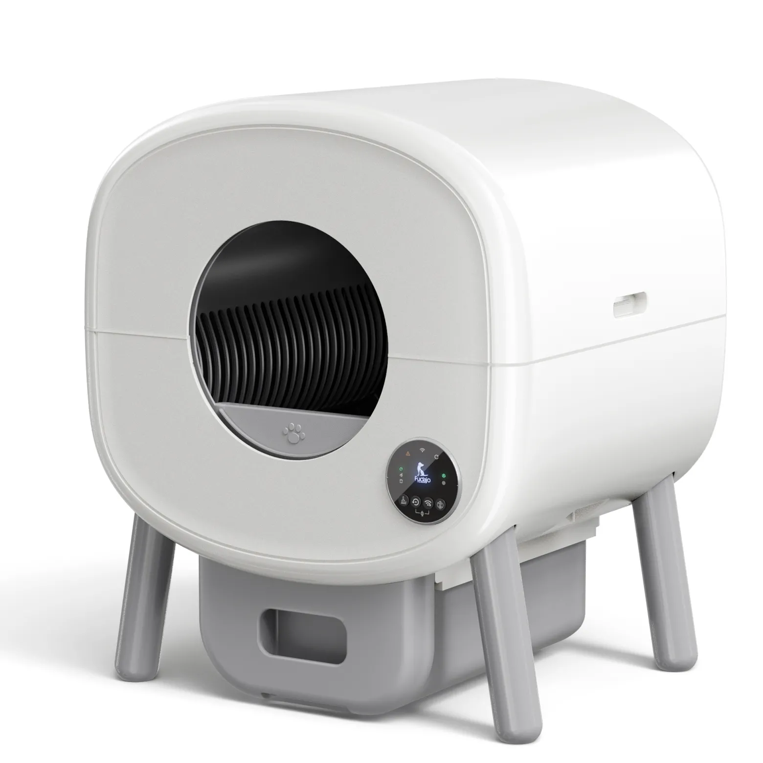 Fudajo Selbstreinigende Katzentoilette 76 L, Katzenklo automatisch 55 x 50 x 66,5 cm, elektrisches Katzen Klo mit App-Steuerung und USB-Anschluss
