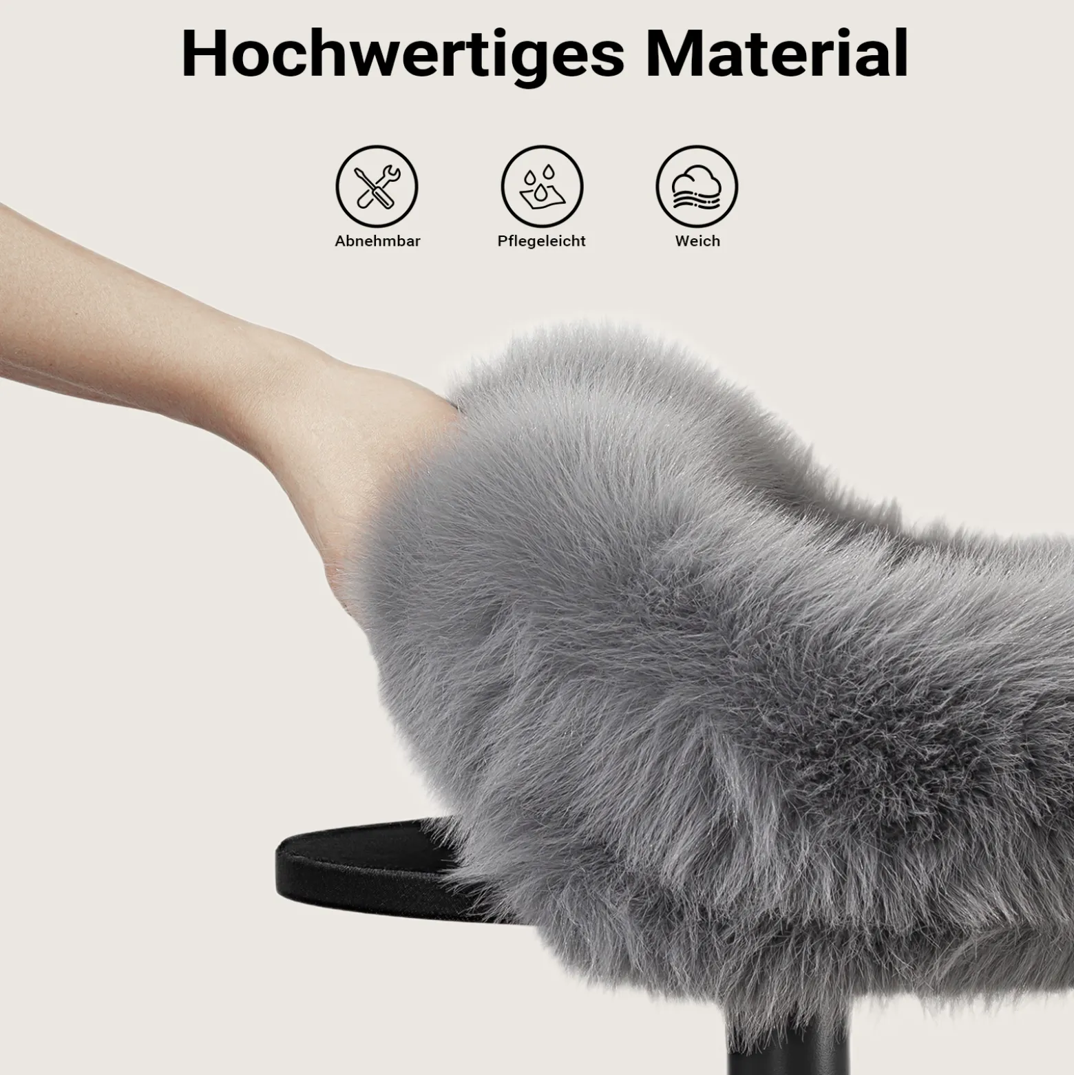 Fudajo Urban Compact 99 cm Kratzbaum grau, U-förmiger Katzenbaum mit Katzenbett, Kratzseil und Spielball
