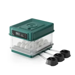 Fudajo Vollautomatischer Flächenbrüter für 15 Eier, Inkubator 40 W mit Wendesystem, Brutautomat mit Temperatursteuerung und Feuchtigskeitsregulierung, Brutkasten zum Eier ausbrüten