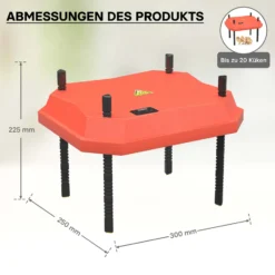 Fudajo 25x30cm Küken-Wärmeplatte mit Temperaturregler 20W Heizplatte für 15-20 Küken für Kunstbrut