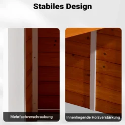 Garage für Mähroboter aus Holz Rasenrobotergarage Gartenhaus Carport Station