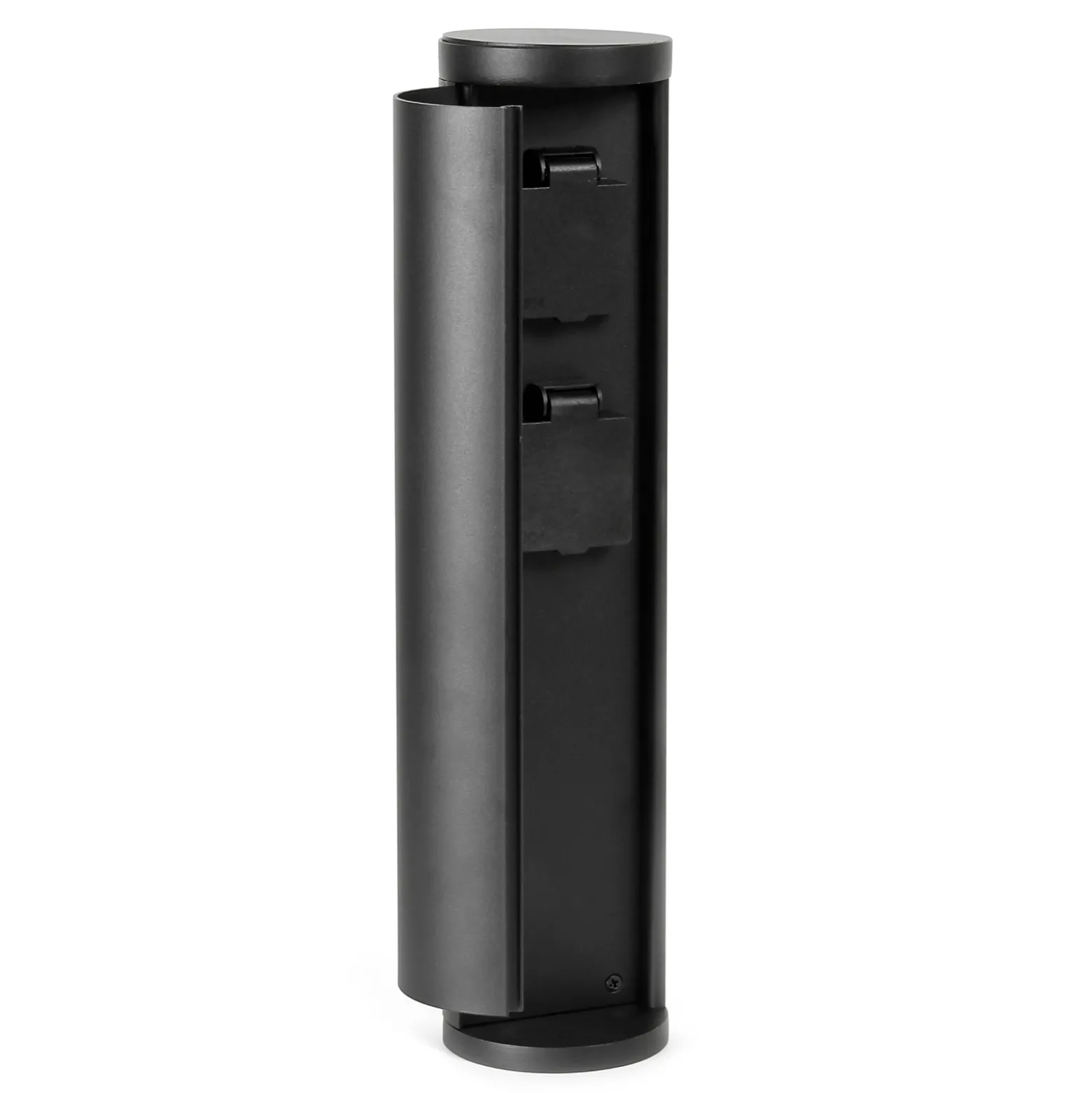 Gartensteckdose 2-fach aus Aluminium Steckdosensäule mit IP44 für Außenbereich mit 2 Steckdosen