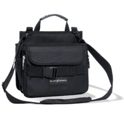 GlamSeries GlamCarrier Kosmetiktasche, Schminktasche viel Stauraum, Kosmetikbeutel faltbar Griff und Tragegurt, Beauty Bag für Make Up Artists, Friseure