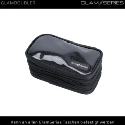 GlamSeries GlamDoubler Kosmetiktasche 230 x 120 x 100 mm, Make-up Organizer mit 4 transparenten Fächern