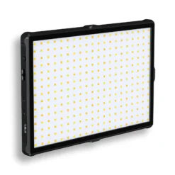 GlamSeries GlamLuxer M LED-Panel, stufenlos dimmbare Beleuchtung 3200-5600 K, LED-Leuchte mit Tischstativ, Diffusor, Kugelkopf, Make-Up Light 8 h Laufzeit
