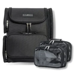 GlamSeries GlamPacker Kosmetiktasche, Make Up Rucksack ergonomisch und erweiterbar, Kosmetikbeutel mit Hitzeschutzfach, Beauty Bag für Visagisten, Friseure