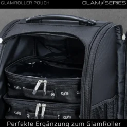 GlamSeries GlamRoller Pouch Taschen Inlay 300 x 175 x 85 mm, PVC-beschichtete Make Up Tasche mit transparentem Deckel