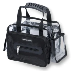 GlamSeries GlamSetter M Kosmetiktasche 230 x 120 x 180 mm, transparenter Make up Organizer mit flexiblen Trageoptionen